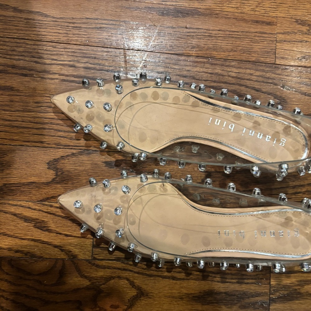 Gianvito Rossi Silver Studded Heels